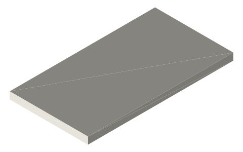 SparkFun Pro Micro, isometric render of a generated part