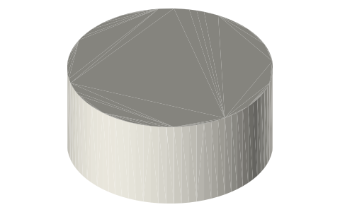SR41 button cell (7.9 × 3.6 mm), isometric render of a generated part