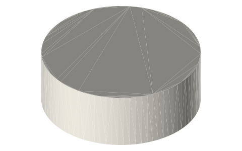 SR43 button cell (11.6 × 4.2 mm), isometric render of a generated part