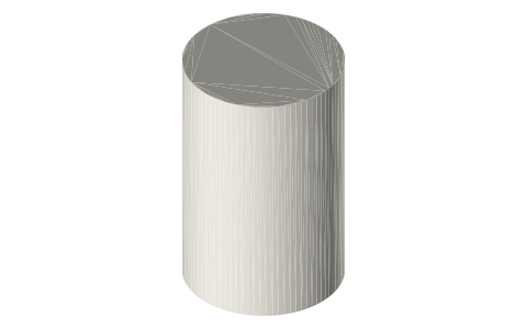 T-Motor AT2312 long-shaft fixed-wing motor, isometric render of a generated part