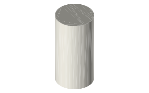 T-Motor AT2826 long-shaft fixed-wing motor (KV900), isometric render of a generated part