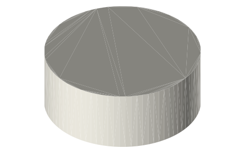 Tamiya TT-02 touring tire 66 × 26 mm, isometric render of a generated part