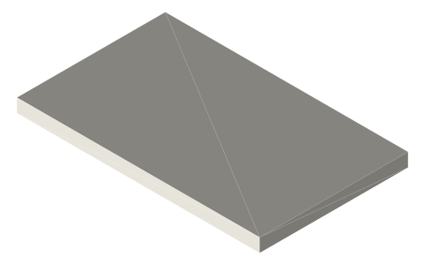 TBS Crossfire Nano RX, isometric render of a generated part