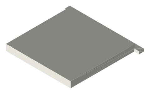 Thermoelectric (Peltier) modules: TEC1-12706, 12710, 30 mm, isometric render of a generated part