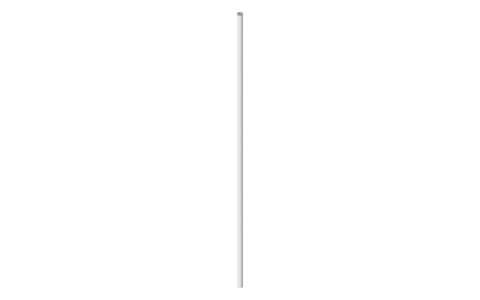 Threaded rod, metric M3 to M12 (DIN 976), 100 to 1000 mm, isometric render of a generated part