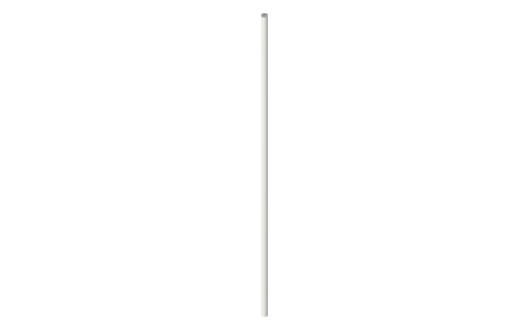 Threaded rod, metric: M4 × 194.2, isometric render of a generated part