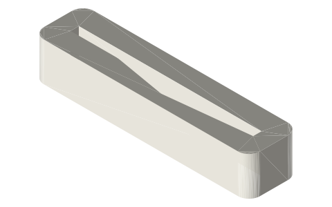 Toothpaste tube sizes, bottle neck finishes (24-410, 28-410), toothbrush charger, mouthwash bottle, isometric render of a generated part