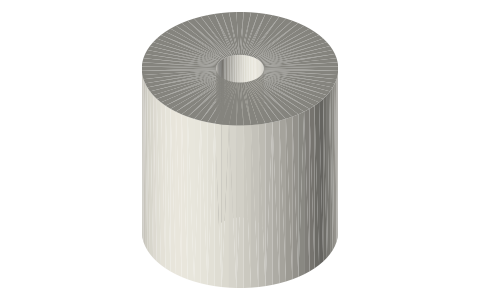 Tork Universal hand towel roll (RB8002, H21), isometric render of a generated part
