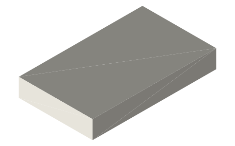 TP4056 USB-C charger module, isometric render of a generated part