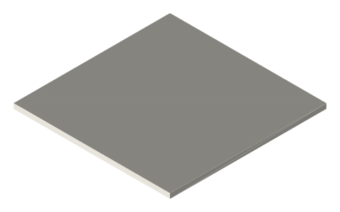 Trailer hitch receiver, 1-1/4 in square (SAE J684 classes), isometric render of a generated part