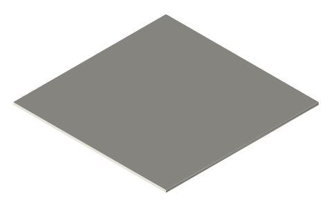 Trailer hitch receiver, 2-1/2 in square (SAE J684 classes), isometric render of a generated part