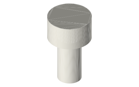 Traxxas 2554 screws, M3 × 6 mm, isometric render of a generated part