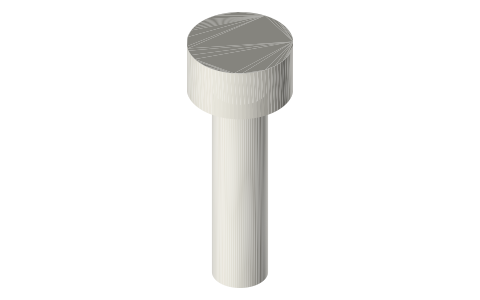 Traxxas 2564 screws, M2 × 8 mm, isometric render of a generated part