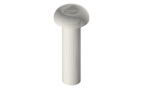 Traxxas 2578 screws, M3 × 12 mm, isometric render of a generated part