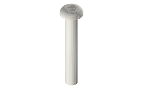 Traxxas 2580 screws, M3 × 20 mm, isometric render of a generated part