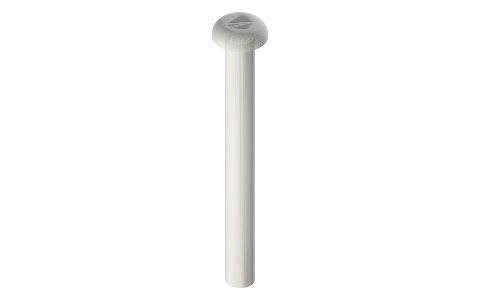 Traxxas 2582 screws, M3 × 30 mm, isometric render of a generated part