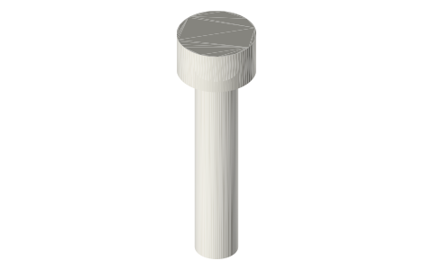 Traxxas 2586 screws, M3 × 15 mm, isometric render of a generated part