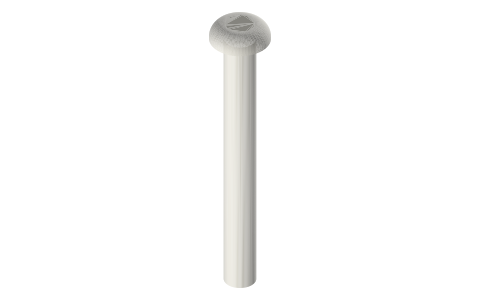 Traxxas 2616 screws, M3 × 27 mm, isometric render of a generated part