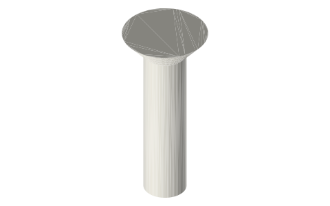 Traxxas 3167 screws, M4 × 15 mm, isometric render of a generated part