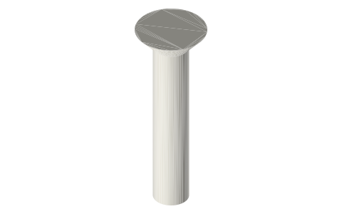 Traxxas 3646 screws, M3 × 15 mm, isometric render of a generated part