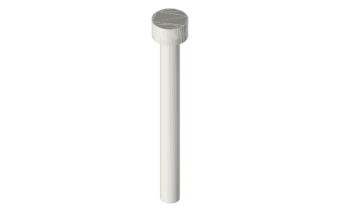 Traxxas 3742 screws, M3 × 30 mm, isometric render of a generated part