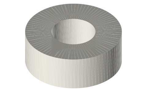 Traxxas 3752 ball bearing, 5 × 11 × 4 mm, isometric render of a generated part