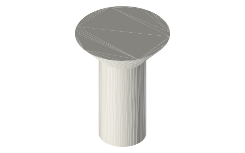 Traxxas 3932 screws, M3 × 6 mm, isometric render of a generated part