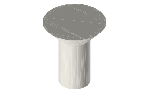 Traxxas 4628R screws, M3 × 5 mm, isometric render of a generated part