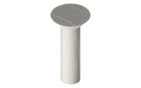 Traxxas 4859 screws, M3 × 10 mm, isometric render of a generated part