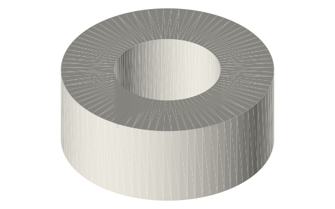 Traxxas 5115A ball bearing, 5 × 10 × 4 mm, isometric render of a generated part