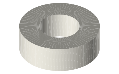 Traxxas 5117A ball bearing, 6 × 12 × 4 mm, isometric render of a generated part