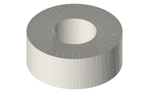 Traxxas 5180A ball bearing, 6 × 13 × 5 mm, isometric render of a generated part