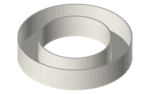 Water tray for a 10 in cold cap (optional), isometric render of a generated part