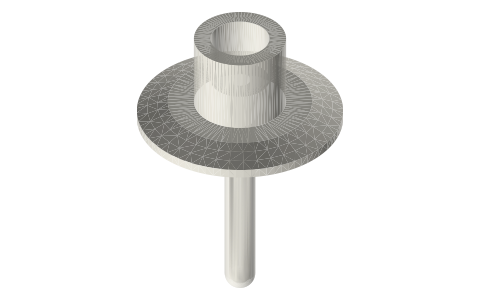 Tri-clamp thermowells: 1½ and 2 in clamp, 2½ to 12 in insertion, ½ NPT top, isometric render of a generated part