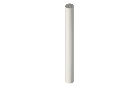 TrueRC Singularity 5.8 GHz SMA Long antenna, isometric render of a generated part