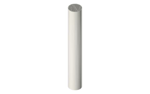 TrueRC Singularity 5.8 GHz SMA90 antenna, isometric render of a generated part