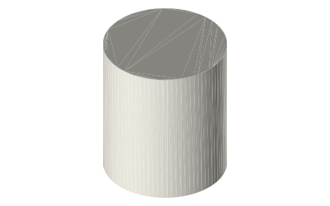 Uline 1 gallon metal paint can (S-12980), isometric render of a generated part