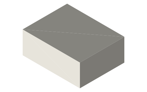 Wooster Sherlock Bucket-Tray (BR414), isometric render of a generated part