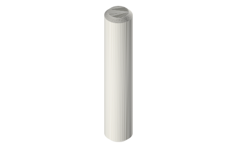 Wrist pin Ø3 × 16, isometric render of a generated part