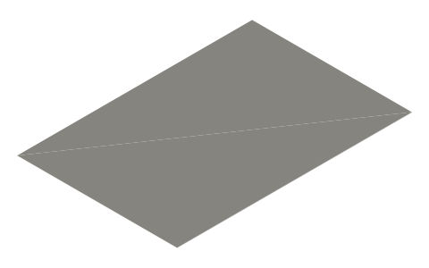 XK A800 780mm glider, isometric render of a generated part