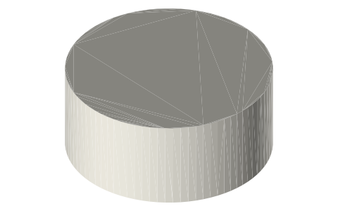 YETI Boomer 8 Dog Bowl, isometric render of a generated part