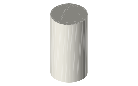 YETI Rambler 20 oz Tumbler, isometric render of a generated part